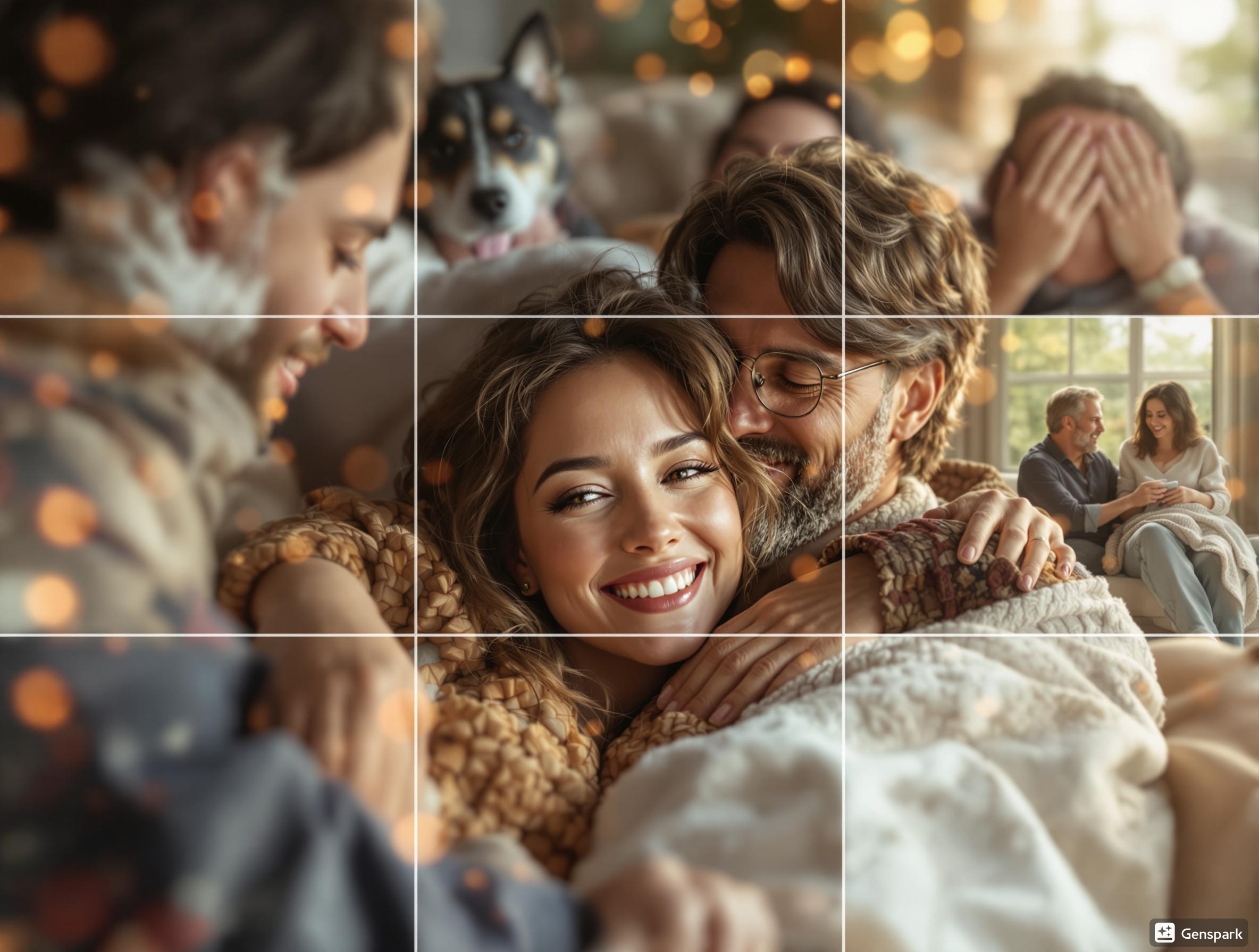 A collection of cherished personal moments, depicted in a photorealistic style with ultra-detailed features, 8k resolution, and perfect lighting. The image should convey a sense of nostalgia and emotional depth, capturing the essence of treasured memories.