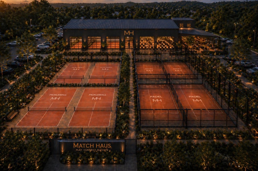 Match Haus aerial view